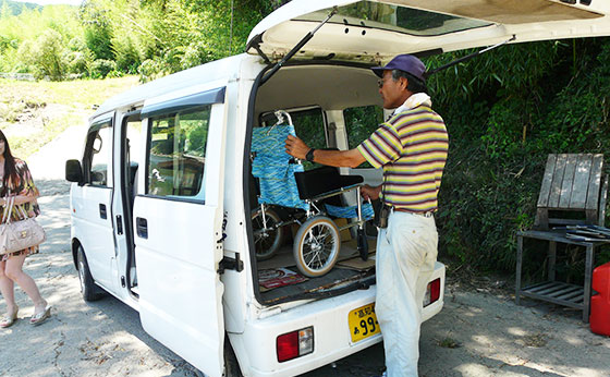 船乗場まで送迎